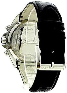 Hugo Boss Casual Chronograph Silver Dial Black Leather Strap Watch For Men - HB1512880 Buy Now By Hugo Boss
