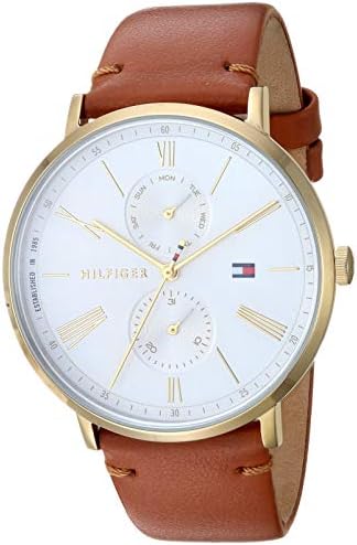 Tommy Hilfiger Jenna Quartz White Dial Brown Leather Strap Watch for Women - 1782073 Buy Now By Tommy Hilfiger
