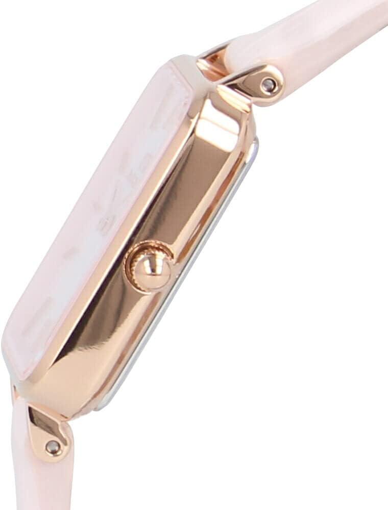 Daniel Wellington Quadro Pressed Mother of Pearl Pink Dial Pink Leather Strap Watch For Women - DW00100508 Buy Now By Daniel Wellington