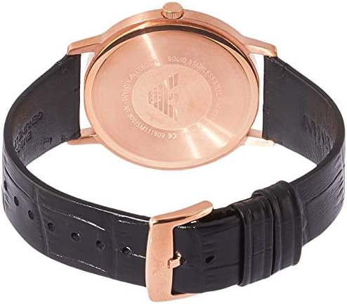 Emporio Armani Kappa Quartz White Dial Black Leather Strap Watch For Men - AR80015 Buy Now By Emporio Armani