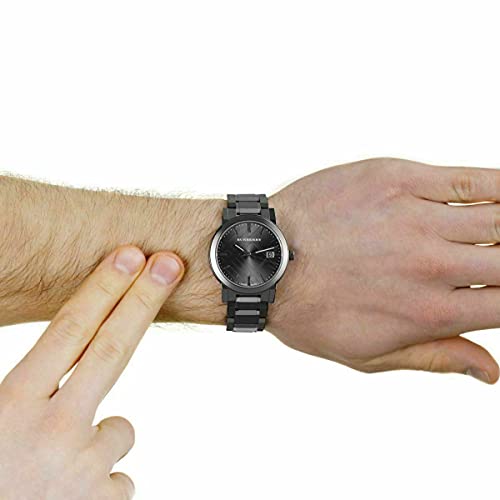Burberry The City Grey Dial Gunmetal Steel Strap Watch for Men - BU9007 Buy Now By Burberry
