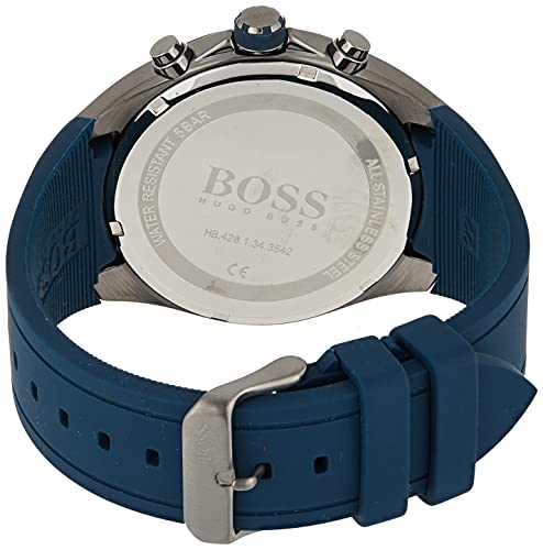 Hugo Boss Distinct Blue Dial Blue Rubber Strap Watch for Men - 1513856 Buy Now By Hugo Boss