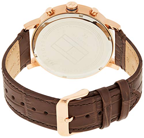 Tommy Hilfiger Evan White Dial Brown Leather Strap Watch for Men - 1710394 Buy Now By Tommy Hilfiger