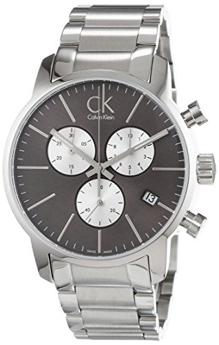 Calvin Klein City Chronograph Black Dial Silver Steel Strap Watch for Men - K2G2714X Buy Now By Calvin Klein