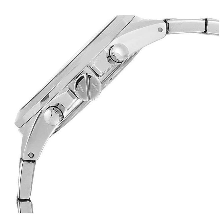 Armani Exchange Drexler Chronograph Black Dial Silver Steel Strap Watch for Men - AX2600 Buy Now By Armani Exchange