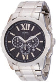 Guess Chronograph Black Dial Silver Steel Strap Watch for Men - W0193G2 Buy Now By Guess