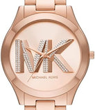Michael Kors Slim Runway Analog Rose Gold Dial Rose Gold Steel Strap Watch For Women - MK4733 Buy Now By Michael Kors