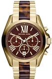 Michael Kors Bradshaw Chronograph Brown Dial Two Tone Steel Strap Watch For Women - MK5696 Buy Now By Michael Kors