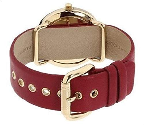 Marc Jacobs Amy Red Dial Burgundy Leather Strap Watch for Women - MBM1152 Buy Now By Marc Jacobs