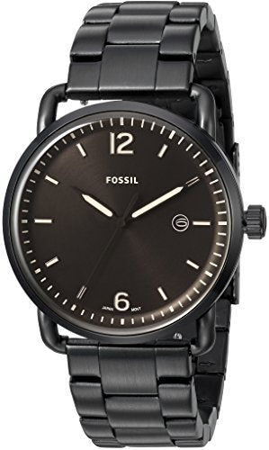 Fossil The Commuter Brown Dial Black Steel Strap Watch for Men - FS5277 Buy Now By Fossil