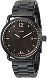 Fossil The Commuter Brown Dial Black Steel Strap Watch for Men - FS5277 Buy Now By Fossil