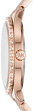 Michael Kors Layton Three Hand Silver Dial Rose Gold Steel Strap Watch For Women - MK7297 Buy Now By Michael Kors