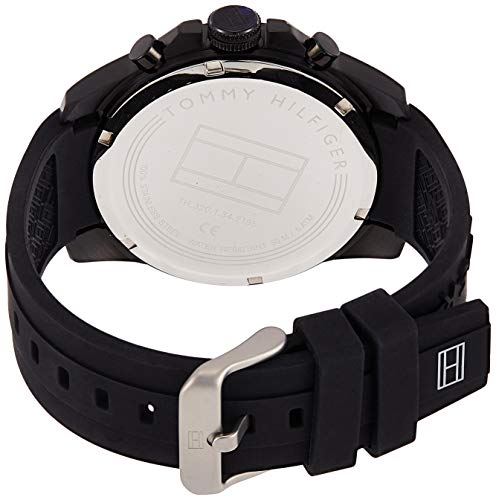 Tommy Hilfiger Decker Black Dial Black Rubber Strap Watch for Men - 1791352 Buy Now By Tommy Hilfiger