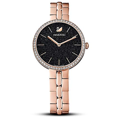 Swarovski Cosmopolitan Black Dial Rose Gold Steel Strap Watch for Women - 5517797 Buy Now By Swarovski