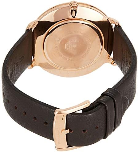 Emporio Armani Modern Slim Analog Silver Dial Brown Leather Strap Watch For Men - AR11163 Buy Now By Emporio Armani