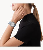 Michael Kors Sidney Multifunction Crystals Silver Dial Blue Rubber Strap Watch for Women - MK7220 Buy Now By Michael Kors