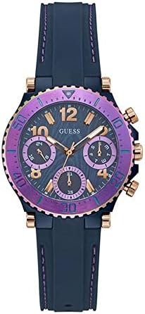 Guess Cosmic Multifunction Blue Dial Blue Silicone Strap Watch For Women - GW0466L2 Buy Now By Guess