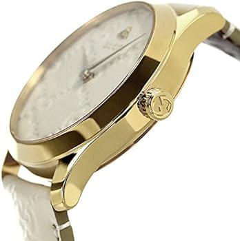 Gucci G Timeless Quartz White Dial White Leather Strap Watch For Women - YA1264033A Buy Now By Gucci