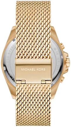 Michael Kors Brecken Chronograph Black Dial Gold Mesh Strap Watch For Men - MK8867 Buy Now By Michael Kors
