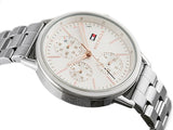 Tommy Hilfiger Carly White Dial Silver Stainless Steel Strap Watch for Women - 1781787 Buy Now By Tommy Hilfiger