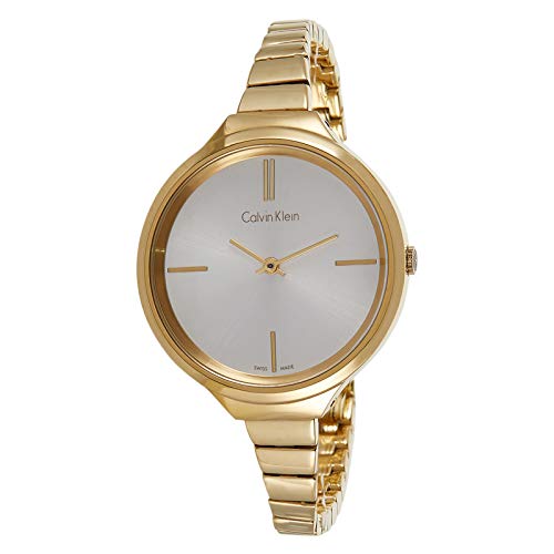 Calvin Klein Lively White Dial Gold Steel Strap Watch for Women - K4U23526 Buy Now By Calvin Klein