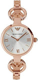 Emporio Armani Retro Quartz Silver Dial Rose Gold Steel Strap Watch For Women - AR1776 Buy Now By Emporio Armani