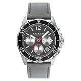 Coach Kent Grey Dial Grey Leather Strap Watch for Men - 14602561 Buy Now By Coach