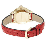 Burberry The Classic Gold Dial Red Leather Strap Watch for Women - BU10102 Buy Now By Burberry