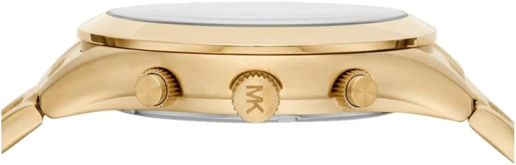 Michael Kors Slim Runway Chronograph Gold Dial Gold Steel Strap Watch For Men - MK8909 Buy Now By Michael Kors
