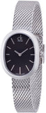 Calvin Klein Incentive Black Dial Silver Mesh Bracelet Watch for Women - K3P23121 Buy Now By Calvin Klein