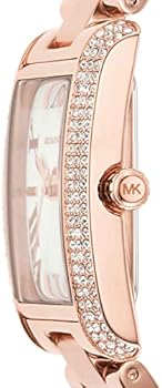 Michael Kors Emery Three-Hand Crystals Silver Dial Rose Gold Steel Strap Watch for Women - MK4644 Buy Now By Michael Kors