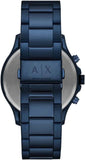 Armani Exchange Hampton Chronograph Blue Dial Blue Steel Strap Watch For Men - AX2430 Buy Now By Armani Exchange
