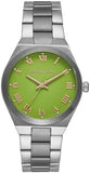 Michael Kors Lennox Three-Hand Green Dial Silver Steel Strap Watch for Women - MK7463 Buy Now By Michael Kors
