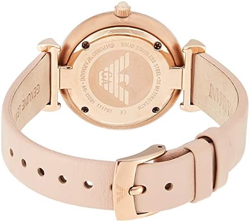 Emporio Armani Gianni T-Bar Quartz Rose Gold Dial Pink Leather Strap Watch For Women - AR11001 Buy Now By Emporio Armani