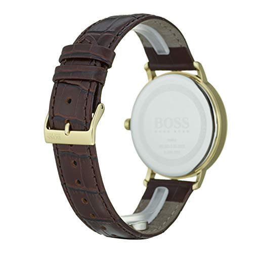 Hugo Boss Corporal White Dial Brown Leather Strap Watch for Men - 1513640 Buy Now By Hugo Boss