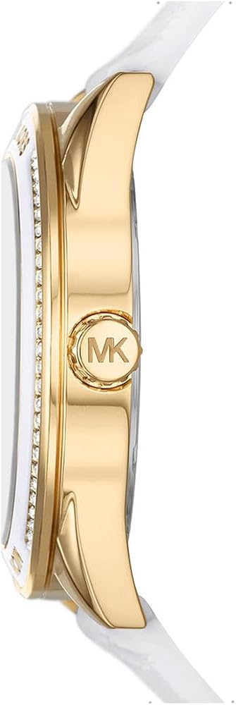 Michael Kors Jessa Quartz Gold Dial White Silicone Strap Watch For Women - MK7267 Buy Now By Michael Kors