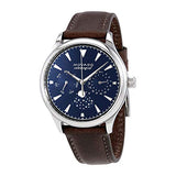 Movado Heritage Moonphase Blue Dial Brown Leather Strap Watch For Women - 3650009 Buy Now By Movado