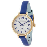 Marc Jacobs Sally White Dial Blue Leather Strap Watch for Women - MBM1354 Buy Now By Marc Jacobs