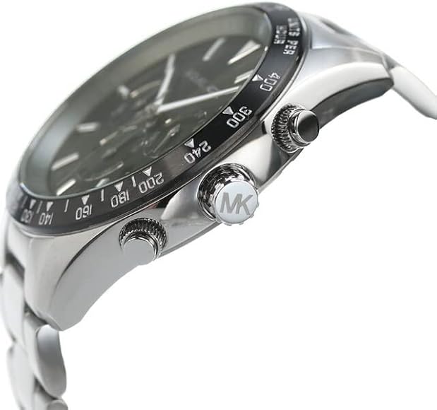 Michael Kors Layton Chronograph Green Dial Silver Steel Strap Watch For Men - MK8912 Buy Now By Michael Kors