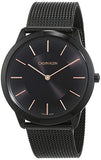 Calvin Klein Minimal Black Dial Black Mesh Bracelet Watch for Men - K3M21421 Buy Now By Calvin Klein
