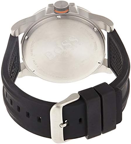 Hugo Boss Detroit Sport Quartz Black Dial Black Rubber Strap Watch for Men - 1550006 Buy Now By Hugo Boss