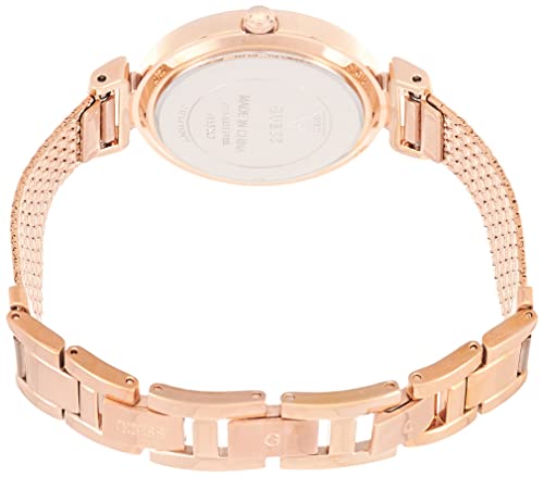 Guess Monroe Silver Dial Rose Gold Steel Strap Watch For Women - W1152L3 Buy Now By Guess