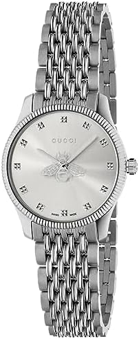 Gucci G Timeless Quartz Silver Dial Silver Steel Strap Watch For Women - YA1265019 Buy Now By Gucci