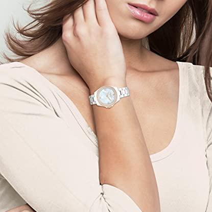 Coach Preston Mother of Pearl White Dial White Steel Strap Watch for Women - 14503662 Buy Now By Coach