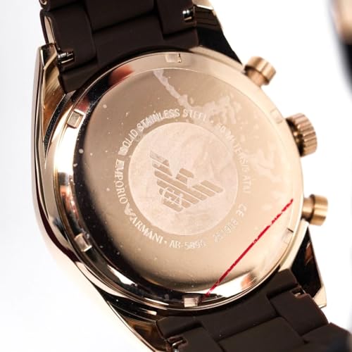 Emporio Armani Sportivo Chronograph Brown Dial Brown Silicone Strap Watch For Men - AR5891 Buy Now By Emporio Armani