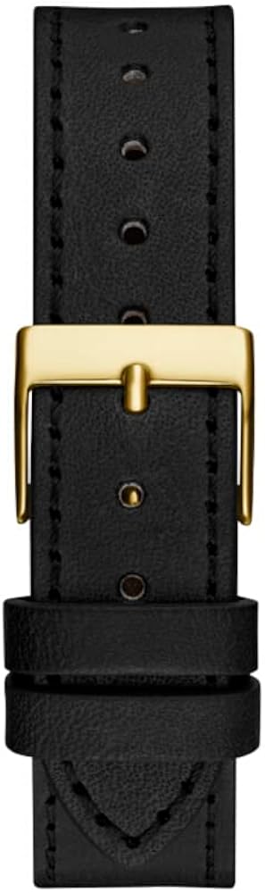 Guess Fame Quartz Gold Dial Black Leather Strap Watch For Women - GW0548L3 Buy Now By Guess