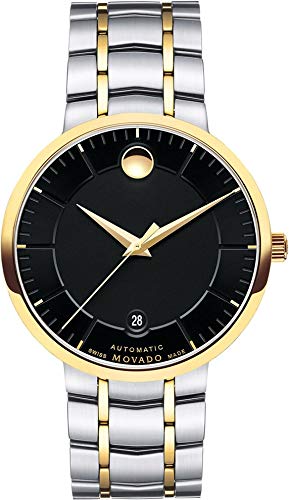 Movado 1881 Automatic Black Dial Two Tone Steel Strap Watch For Men - 0606916 Buy Now By Movado