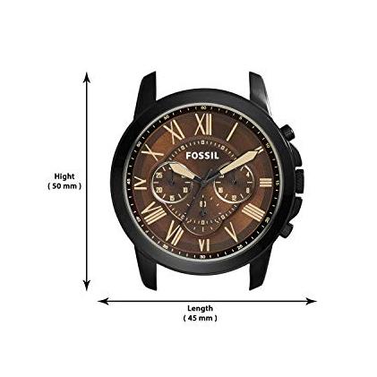 Fossil Grant Chronograph Brown Dial Brown Leather Strap Watch for Men - FS5088 Buy Now By Fossil