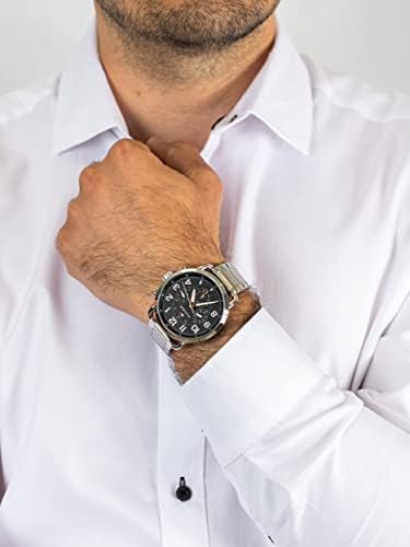 Tommy Hilfiger Briggs Chronograph Black Dial Silver Steel Strap Watch for Men - 1791422 Buy Now By Tommy Hilfiger