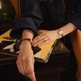 Daniel Wellington Quadro Studio White Dial Rose Gold Mesh Strap Watch For Women - DW00100517 Buy Now By Daniel Wellington